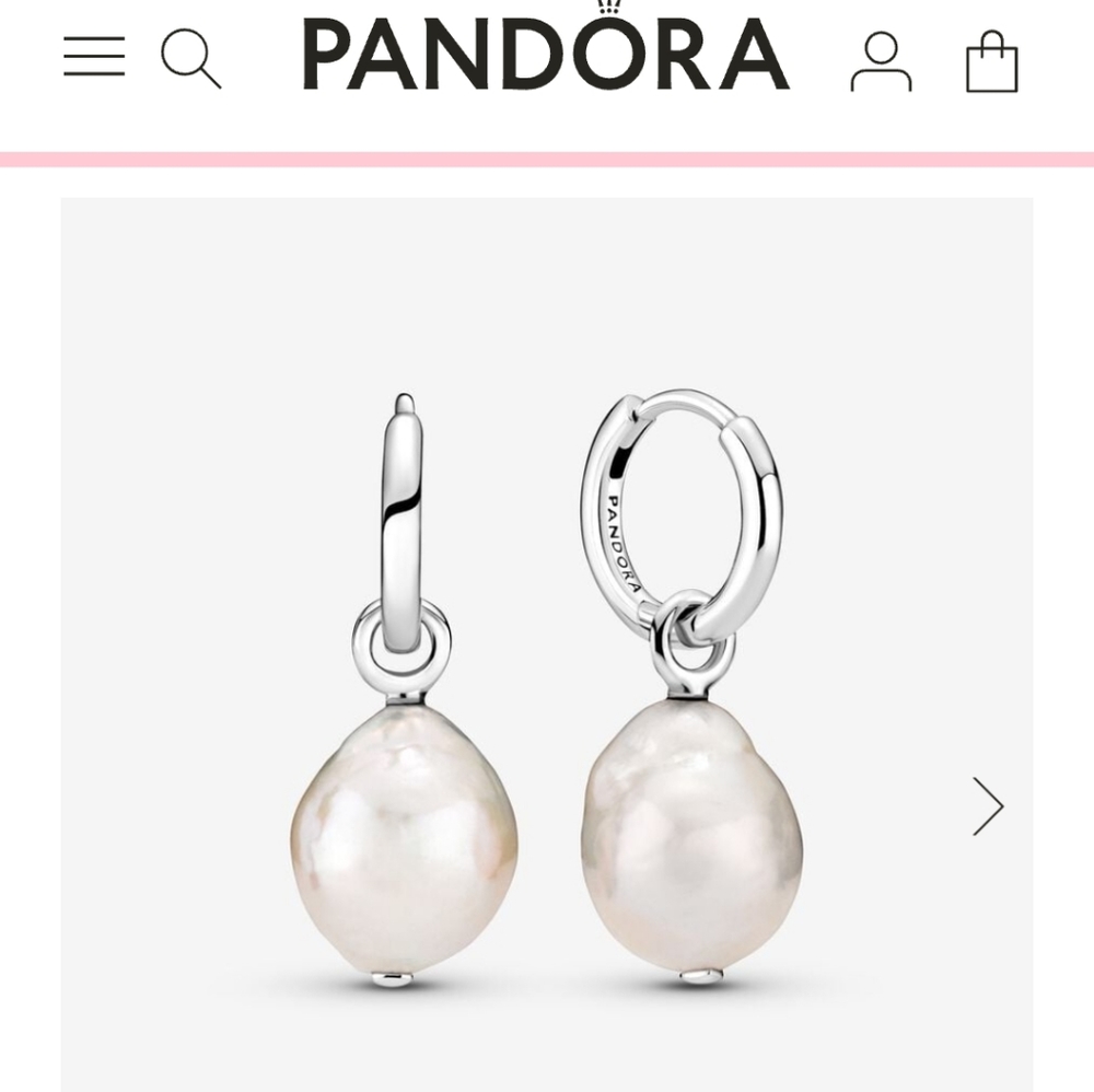 Pandora Freshwater Pearl Earrings